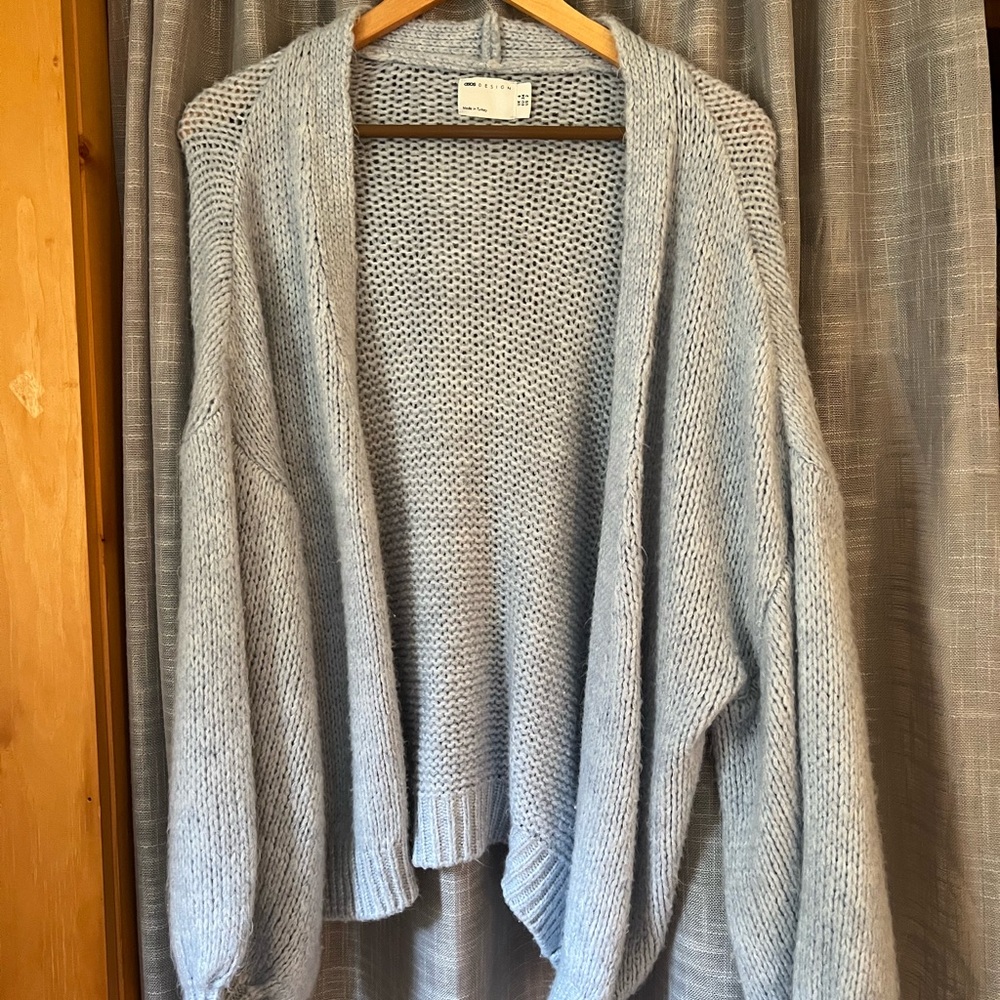ASOS Light Blue Open Front Cardigan
